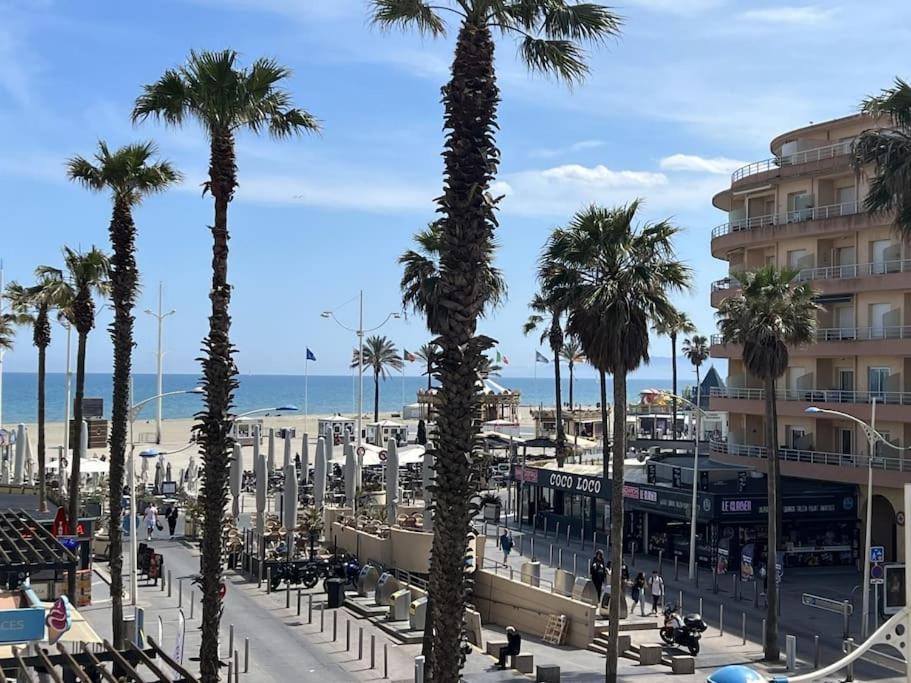 Superbe T2 Vue Mer, Clim, Parking Gratuit Canet-en-Roussillon Bagian luar foto